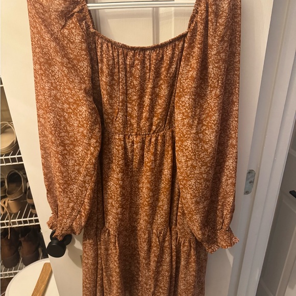 Cato Rust Textured Blouse - Picture 4 of 4